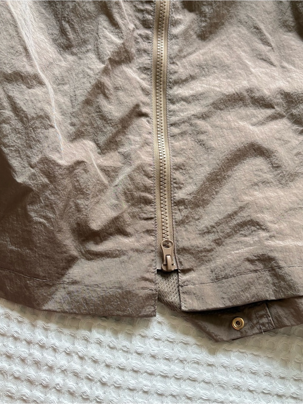 NWT Guess Kelsi Hoodie Pack Parka Long Summer Clay Taupe Water Resistant Size S - Picture 10 of 12